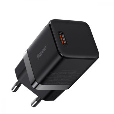 Адаптер живлення для телефона Baseus GaN3 Fast Charger Type-C 30W Black (CCGN010101)