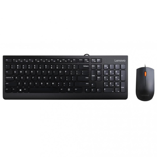 КОМПЛЕКТ КЛАВИАТУРА И МЫШЬ LENOVO ESSENTIAL WIRED COMBO KEYBOARD & MOUSE BLACK RUSSIAN/CYRILLIC 441 (4X30L79912) 0
