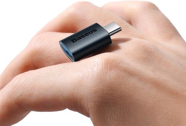 ПЕРЕХІДНИК BASEUS INGENUITY SERIES MINI OTG ADAPTOR TYPE-C TO USB-A BLUE (ZJJQ000003) 2
