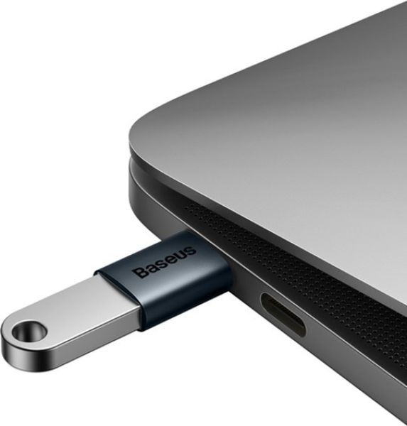 ПЕРЕХІДНИК BASEUS INGENUITY SERIES MINI OTG ADAPTOR TYPE-C TO USB-A BLUE (ZJJQ000003) 3