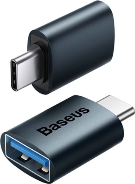 ПЕРЕХОДНИК BASEUS INGENUITY SERIES MINI OTG ADAPTOR TYPE-C TO USB-A BLUE 4