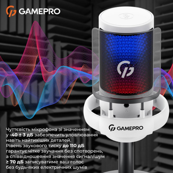 МІКРОФОН GAMEPRO UGM105W 5