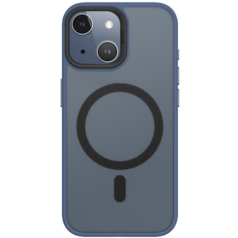 ЧЕХОЛ-НАКЛАДКА BLUEO SKIN FRIENDLY FROSTED WITH MAGSAFE ДЛЯ APPLE IPHONE 15 BLUE (00000071350_2) 0