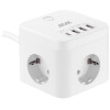 СЕТЕВОЙ ФИЛЬТР 2E 2E-ADC331WH WHITE 3ХSCHUKO 3ХUSB-A 1ХUSB-C 1.5 М 1