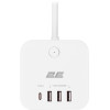 МЕРЕЖЕВИЙ ФІЛЬТР 2E 2E-ADC331WH WHITE 3ХSCHUKO 3ХUSB-A 1ХUSB-C 1.5 М 2