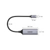 ПЕРЕХІДНИК UGREEN 50737 USB TYPE-C (ТАТО) - RJ45 (МАМА) GRAY ETHERNET LAN (1009-755-00) 2