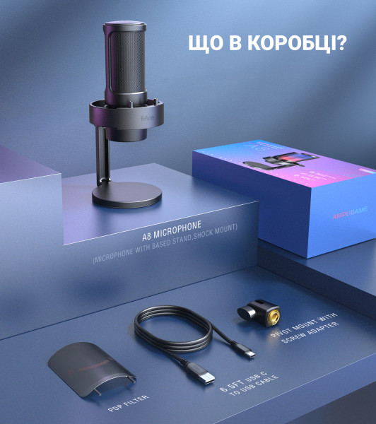 МИКРОФОН FIFINE A8 BLACK 4
