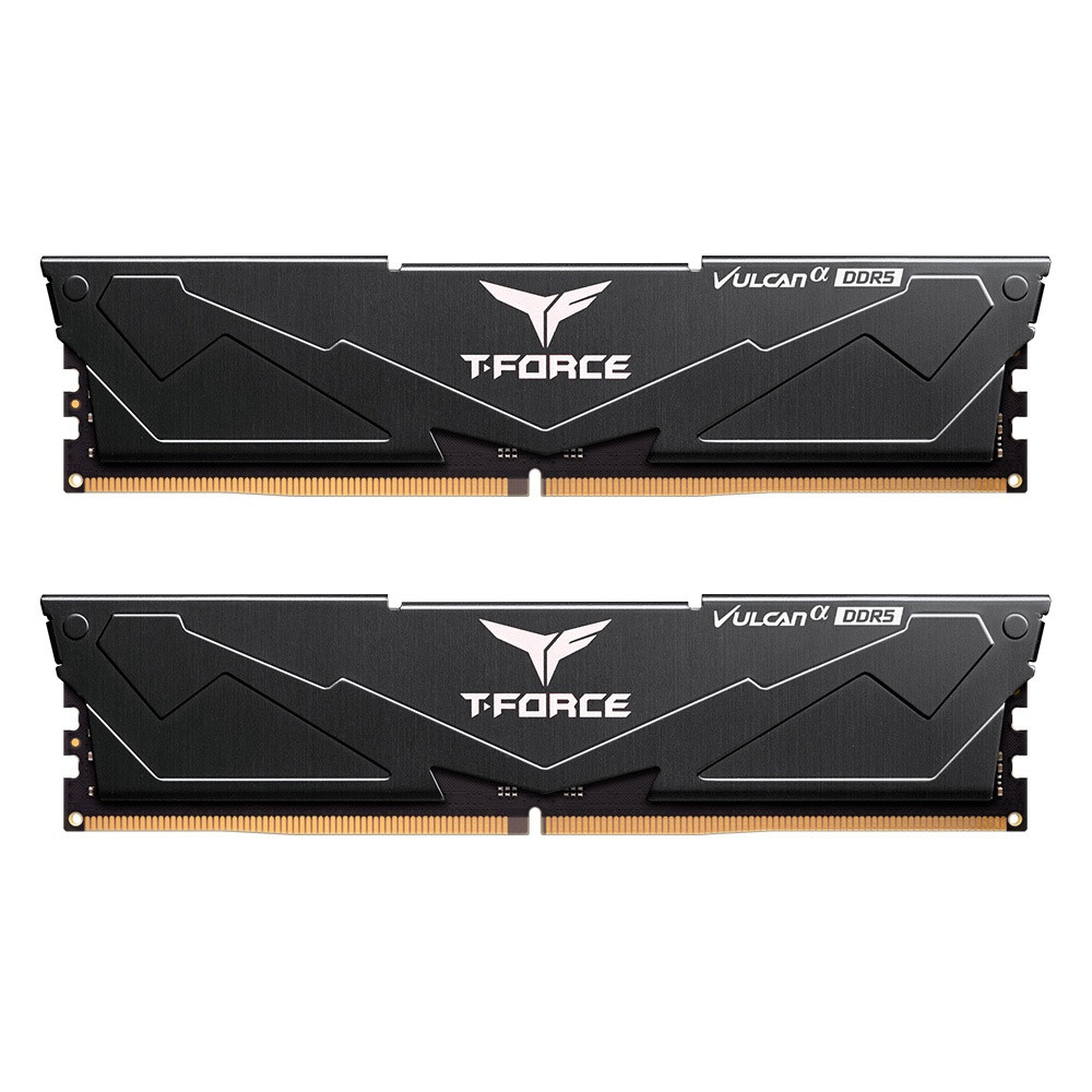 ОПЕРАТИВНА ПАМ'ЯТЬ TEAM 32GB (2X16GB) DDR5 6000 MHZ CL38 T-FORCE VULCAN ALPHA BLACK (FLABD532G6000HC38ADC01) 0
