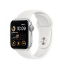 СМАРТ-ГОДИННИК APPLE WATCH SE 2 GPS 40MM SILVER ALUMINUM CASE WITH WHITE SPORT BAND S/M (MNT93) 0