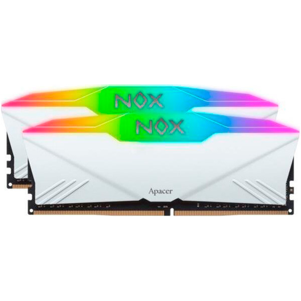 ОПЕРАТИВНА ПАМ'ЯТЬ APACER (AH4U32G36C25YNWAA-2) WHITE NOX RGB DDR4 3600MHZ 32GB KIT 2X16GB 0