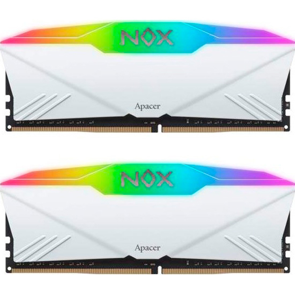 ОПЕРАТИВНА ПАМ'ЯТЬ APACER (AH4U32G36C25YNWAA-2) WHITE NOX RGB DDR4 3600MHZ 32GB KIT 2X16GB 1