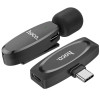 МІКРОФОН HOCO L15 CRYSTAL LAVALIER FOR TYPE-C BLACK БЕЗДРОТОВИЙ ПЕТЛИЧНИЙ 1