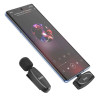 МІКРОФОН HOCO L15 CRYSTAL LAVALIER FOR TYPE-C BLACK БЕЗДРОТОВИЙ ПЕТЛИЧНИЙ 4