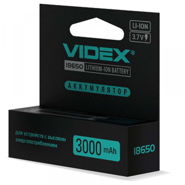 Аккумулятор Videx 18650 3000mAh (1/50/600) Арт.8112 купить, цена