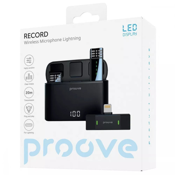 МІКРОФОН PROOVE RECORD LIGHTNING BLACK 4