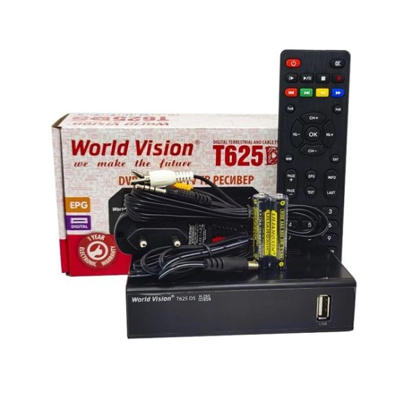 ПРИЙМАЧ ЦИФРОВОГО ТЕЛЕБАЧЕННЯ WORLD VISION T625D5 2