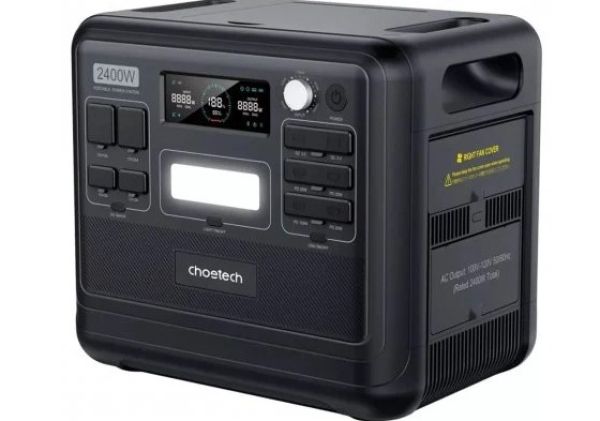 ЗАРЯДНАЯ СТАНЦИЯ CHOETECH 2400W BLACK 0