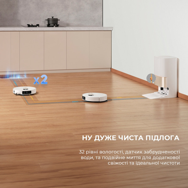 РОБОТ-ПИЛОСОС DREAME X40 ULTRA COMPLETE WHITE 10