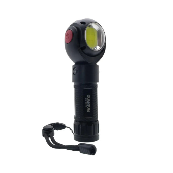 ЛІХТАРИК QUANTUM QM-FL2020 TRANSFORMER 5W LED + COB BLACK 0