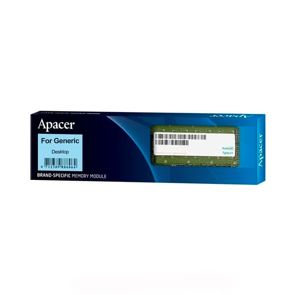 ОПЕРАТИВНА ПАМ'ЯТЬ APACER DL.04G2K.KAM GREEN 4 GB DDR3 1600 MHZ 0