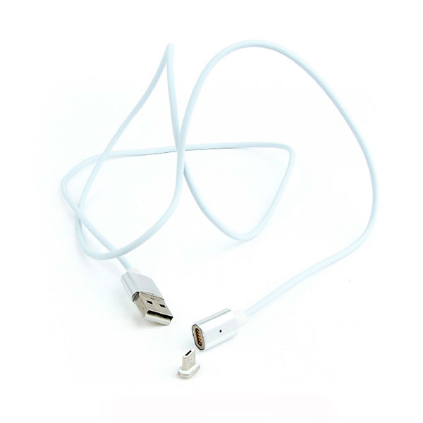 

Кабель USB (папа) = microUSB (папа) Cablexpert Magnetic 1m White, CC-USB2-AMmUMM-1M