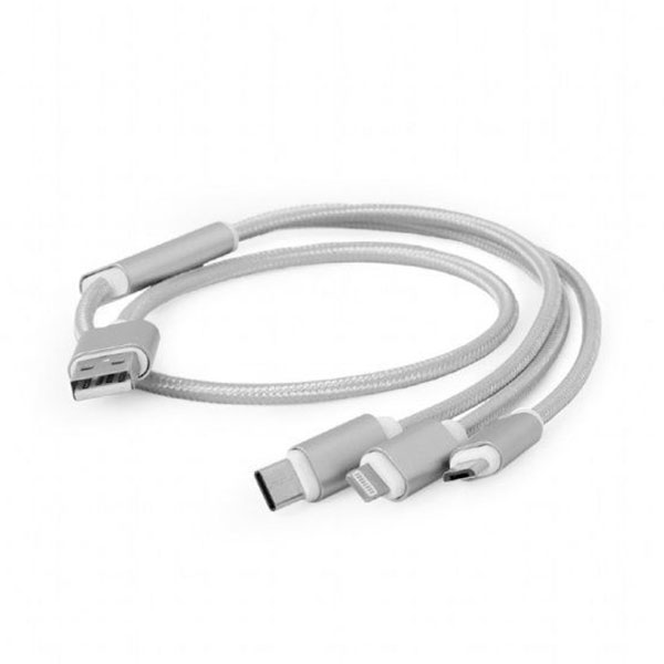 

Кабель USB (папа) = Lightning/MicroUSB/Type C Cablexpert 1.0 м (3 in 1) Gray, CC-USB2-AM31-1M-S