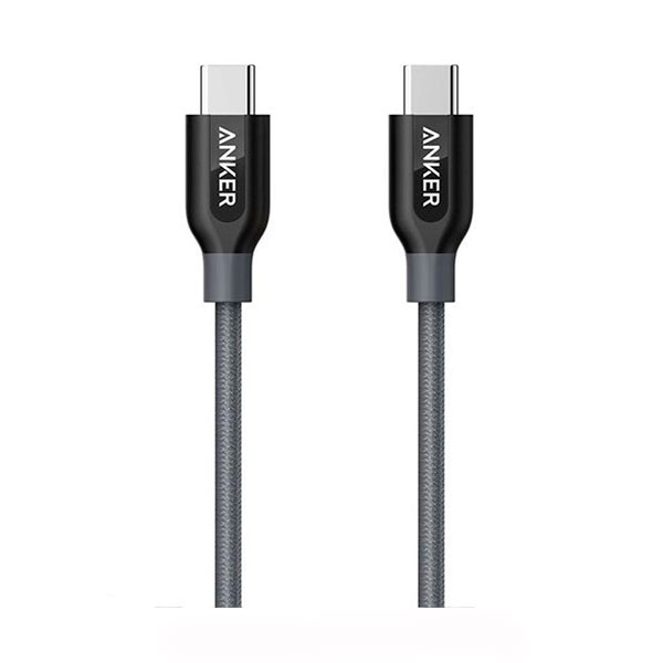 

Кабель USB type C (папа) = USB type C (папа) Anker Powerline+ 0.9m V3 Gray, Powerline+ USB-C USB-C V3