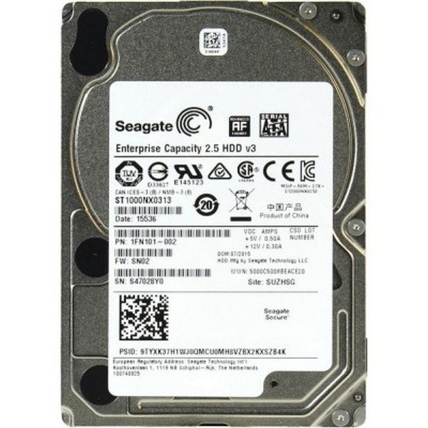 

Жорсткий диск внутрішній Seagate Enterprise Capacity ST1000NX0313, Enterprise Capacity ST1000NX0313