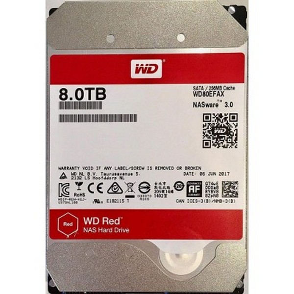

Жорсткий диск внутрішній Western Digital Red 8 TB (WD80EFAX, Red 8 TB (WD80EFAX)