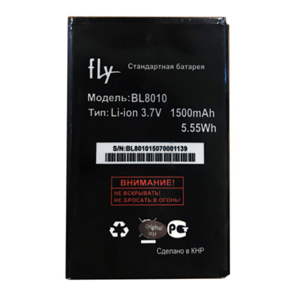 

Акумулятор Fly BL8010 для FS501 1500 mAh, BL8010 (1500 h)