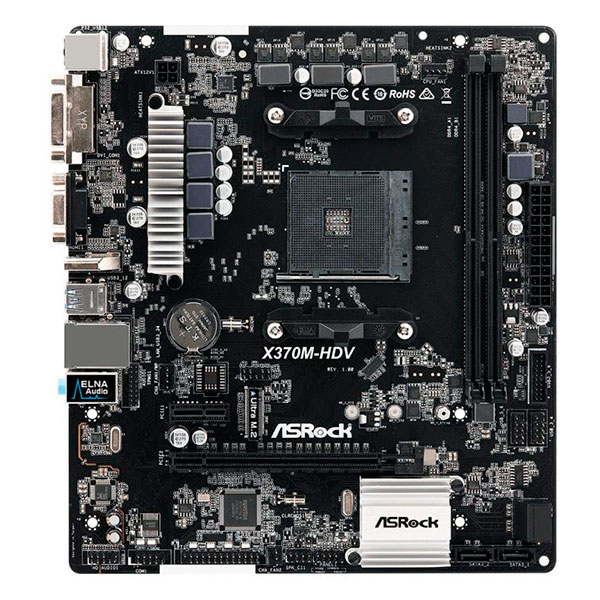 

Материнська плата ASRock X370M-HDV, X370M-HDV