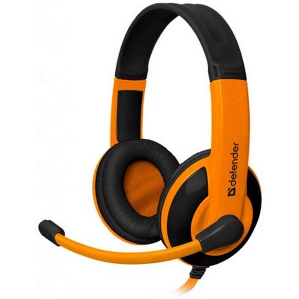 

Навушники накладні провідні з мікрофоном Defender Warhead G-120 e(64099, Warhead G-120 Black-Orange(64099)