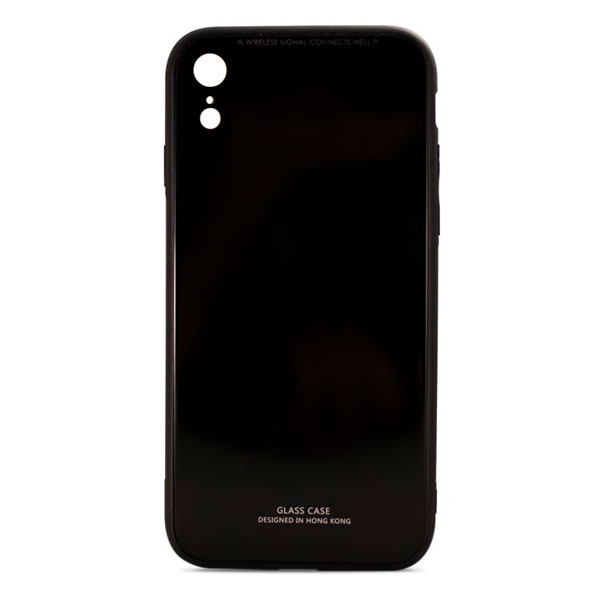 

Накладка для iPhone XR силікон MiaMI Glass Case Чорний, Glass Case iPhone XR