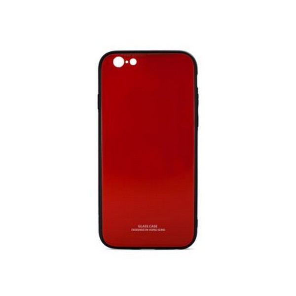 

Накладка для Samsung Galaxy J810 J8 2018 силікон MiaMI Glass Case Червоний, Glass Case Samsung J810 Galaxy J8 2018