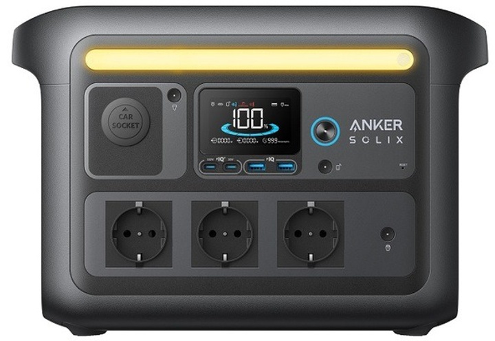 Зарядна станція Anker SOLIX C800X 768Wh 1200W Black Gray