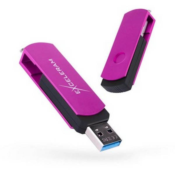 

Флеш память 64GB USB3.1 Exceleram P2 Black/Purple EXP2U3PUB64, P2 Black/Purple USB 3.1 EXP2U3PUB64