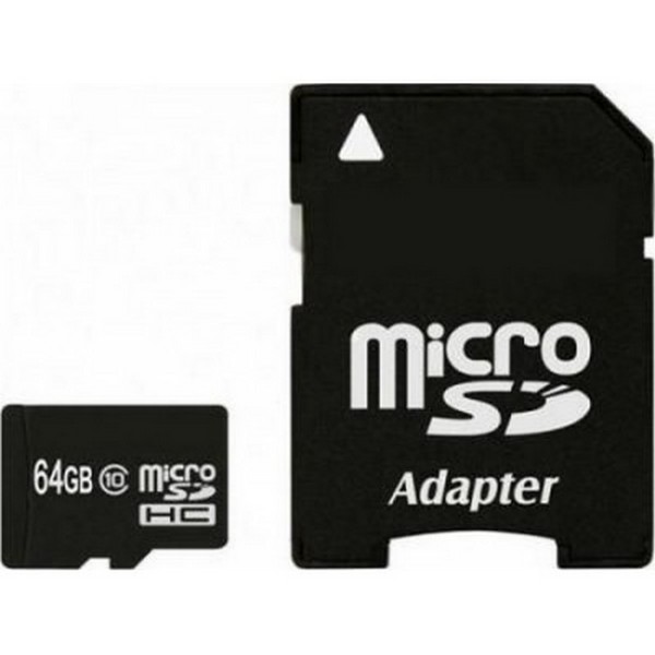 

Карта памяті MicroSDHC 64 GB class 10 Exceleram + SD Adapter MSD6410A, 64 GB microSDXC class 10 + SD Adapter MSD6410A