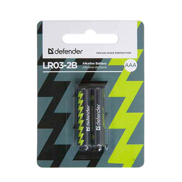 

Батарейка AAA Defender LR3 Alkaline блістер (2шт, AAA bat Alkaline 2шт