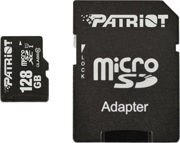 Карта памяті Patriot PSF128GMCSDXC10 Black 128GB SDXC З адаптером Class 10 UHS-I