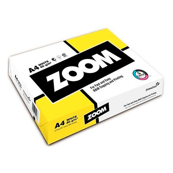 

Папір А4 500л звичайний 80г/м2 Zoom, Zoom (80) А4 500л