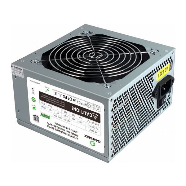 

Блок живлення для ПК GAMEMAX ATX 500W GM-500 80+ APFC, ATX 500W GM-500 80+ APFC