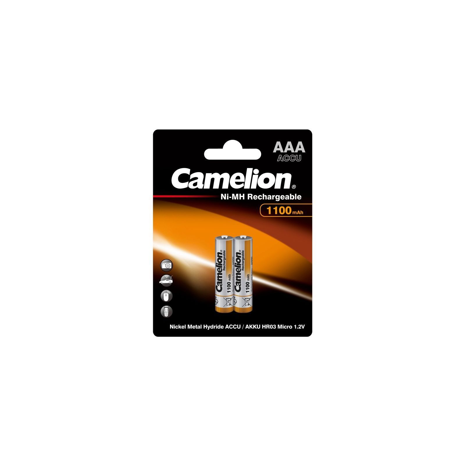 Акумулятор Camelion AAA R03-2BL (NH-AAA1100BP2) 1100mAh
