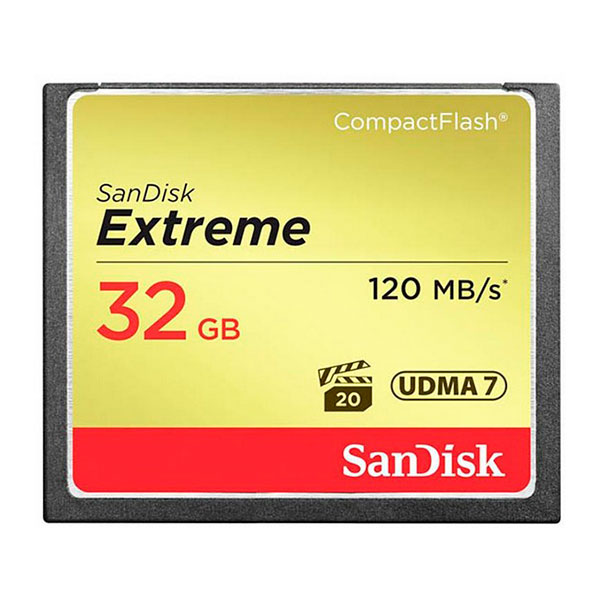 

Карта памяті Compact Flash 32Gb SanDisk, 32 GB Extreme CompactFlash SDCFXSB-032G-G46