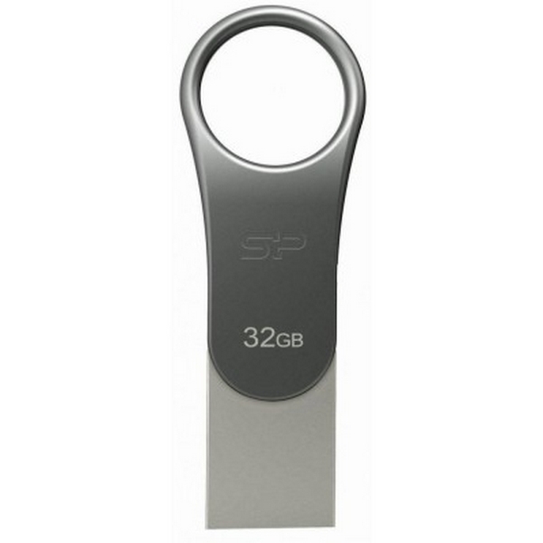 Флеш память Silicon Power Mobile C80 Black Gray 32GB USB 3.0 (SP032GBUC3C80V1S)