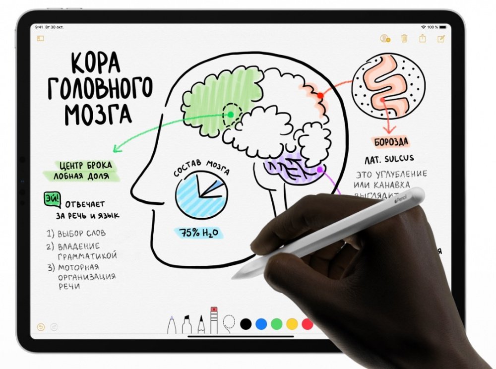 Стилус Apple Pencil (2nd Generation) Model A2051 White (емкостной