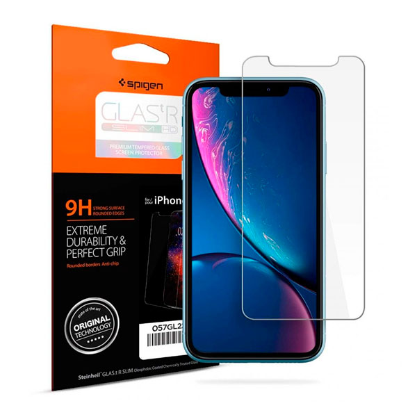 

Захисне скло Apple iPhone 11/iPhone Xr прозоре Spigen, Glas.tR SLIM HD for iPhone XR