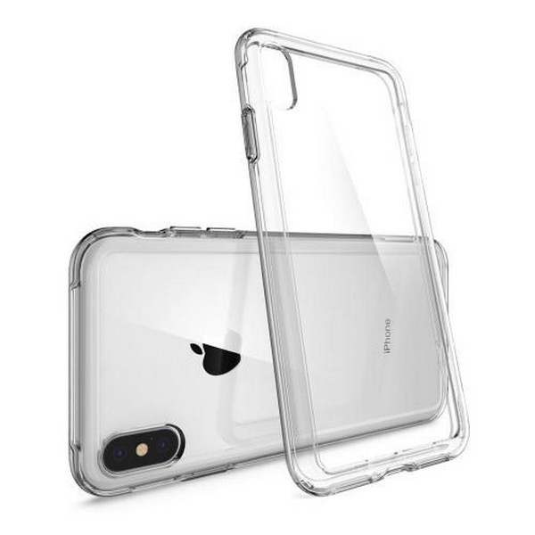 

Накладка для iPhone XS Max силікон SpigenCrystal Hybrid Dark Crystal, 065CS25161