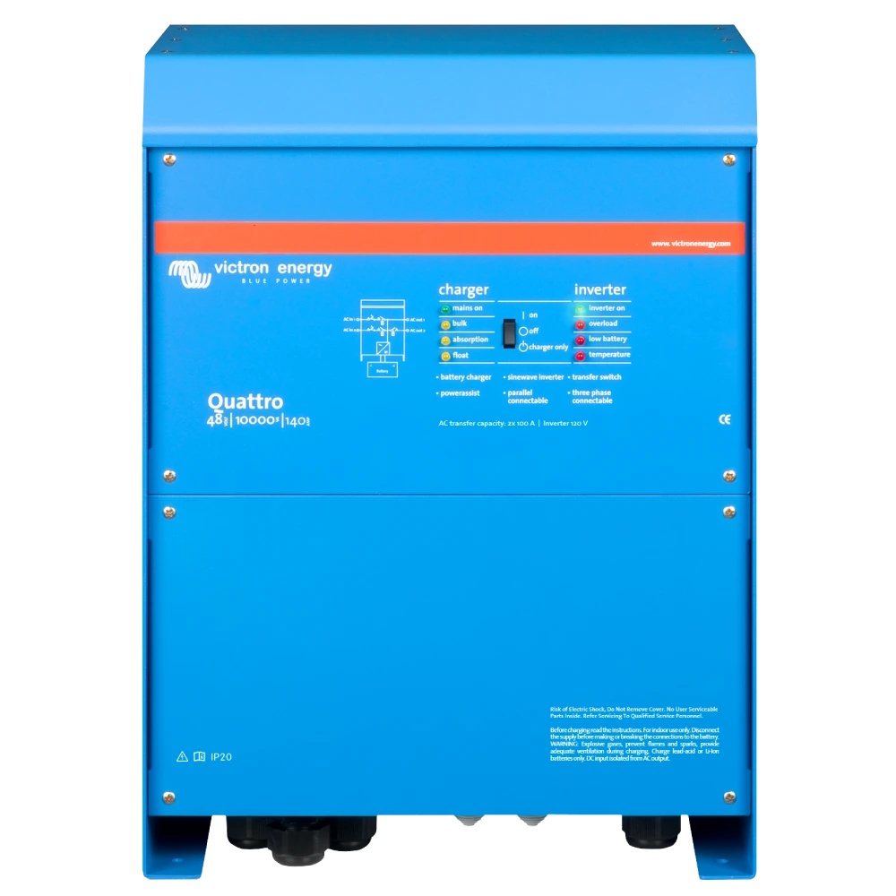 Інвертор напруги Victron Energy Quattro 48/10000/140-100/100 Blue