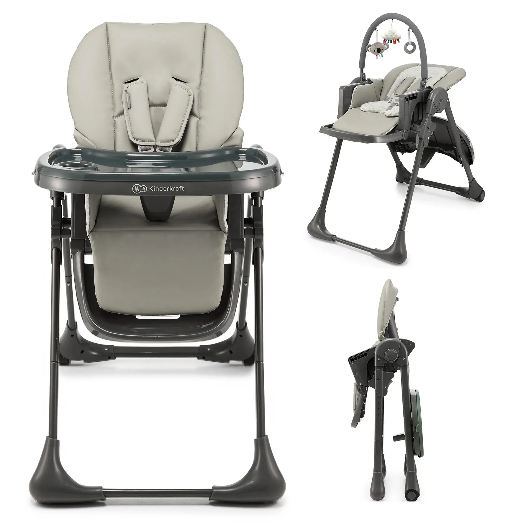 Стільчик для годування KinderKraft Tummie Gray (KHTUMM00GRY0000)