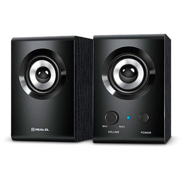 

Акустичні колонки 2.0 REAL-EL S-210 Black, S-210